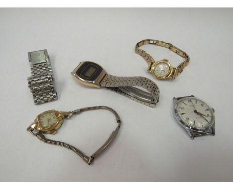 A group of watches including Casio and Timex
