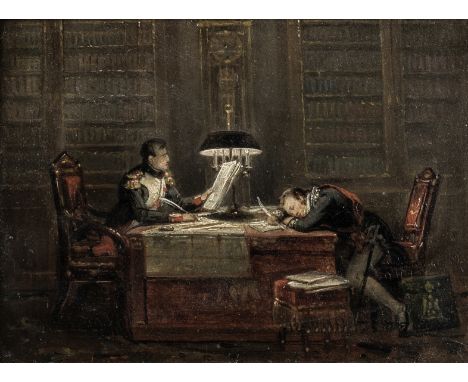 Follower of Charles Auguste (Baron de) Steuben (German, 1788-1856)Napoleon in his study oil on board11.5 x 14.5cm Footnotes:P