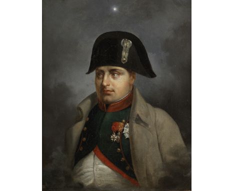 Circle of Charles Auguste (Baron de) Steuben (German, 1788-1856)Portrait of Napoleon, half length  wearing the uniform of a H