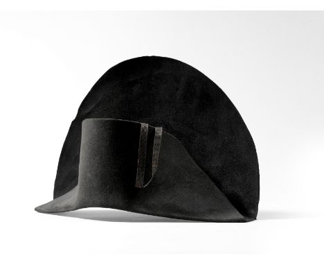 A Bicorne hat believed to have been worn by Napoleon BonaparteAttributed to Poupart &amp; Cie, Paris, circa 1806-07Of black b