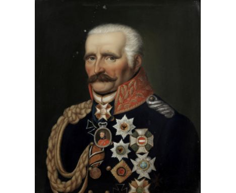 Circle of Eduard (Peter Eduard) Stroehling (German, 1768-1826)Portrait of Field Marshal Gebhard Leberecht von Blücher, bust-l