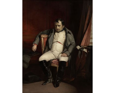 Studio of Paul Hippolyte Delaroche (French, 1797-1856)NAPOLEON ABDIQUANT A FONTAINEBLEAU oil on canvas204 x 154cm Footnotes:P