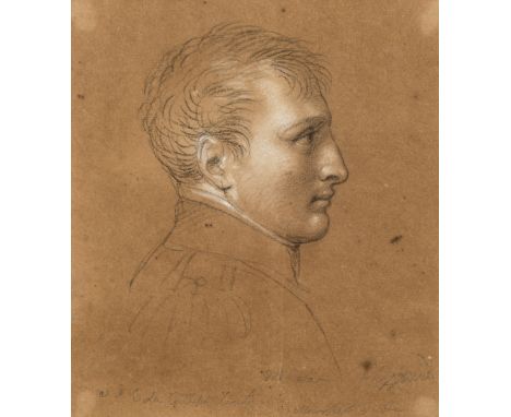 Andrea Appiani (Milan 1754-1817)Portrait of Napoleon Bonaparte, bust length, in profile Signed 'A Appiani' Dedic. 'Dal vero a