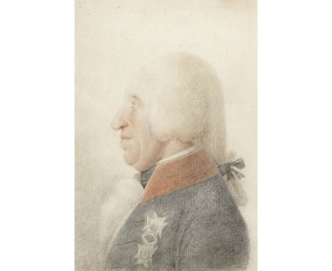 Palermo School, circa 1799Portrait of King Ferdinand IV of Naples and III of Sicily (1751-1825), in profile facing left, wear