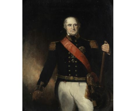 After Richard Evans, English School, 19th CenturySir Thomas Masterman Hardy (1769-1839) Bt. Vice Admiral of the BlueThree-qua