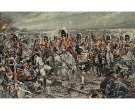 After Richard Caton Woodville Jr.Scotland Yet! On to Victory! Photogravure printed in colours, on wove, with narrow margins, 