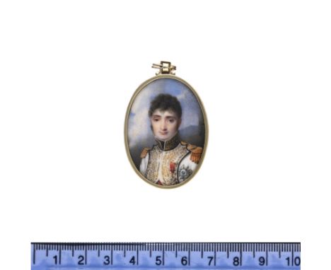 A PORTRAIT MINIATURE OF JÉRÔME BONAPARTE BY LOUIS FRANÇOIS AUBRY (FRENCH, 1767-1851)Jérôme Bonaparte, King of Westphalia (178