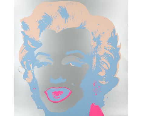 After Andy Warhol (American, 1928-1987), Marilyn Monroe (silver, pink and blue), screenprint, published by Sunday B. Morning,