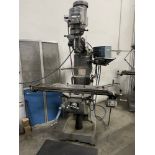 Bridgeport Series II Vertical Milling Machine 48" x 9 T-Slotted Table, w/ Master MP DRO