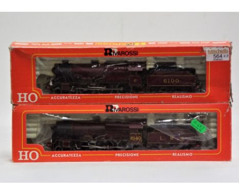 Two HO scale boxed Rivarossi steam locomotives 4-6-0 Royal Scott and 4-6-0 Hector 