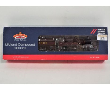 Bachmann 00 gauge boxed steam locomotive, Midland compound 1000 class 