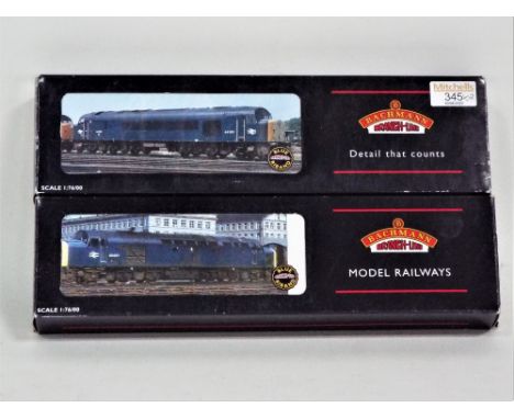 Two Bachmann 00 gauge diesel locomotives, class 44 D1 Scafell Pike and class 40 diesel, boxed 