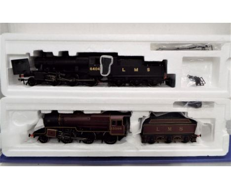 Two 00 gauge boxed Bachmann steam locomotives, 2-6-0 Ivatt 2MT locomotive and 2-6-0 Crab