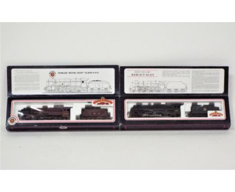 Two 00 gauge Bachmann boxed steam locomotives, 4-6-0 black watch and 4-6-0 The West Yorkshire Regiment 