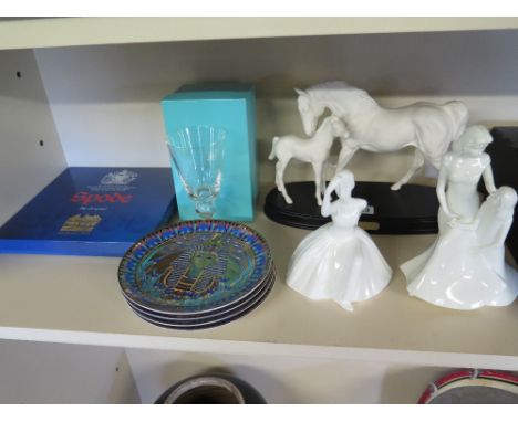 A Beswick group - Spirit of Affection, a Royal Doulton figure - The Dance and a Royal Worcester figure  - Mothers Love - a Sp