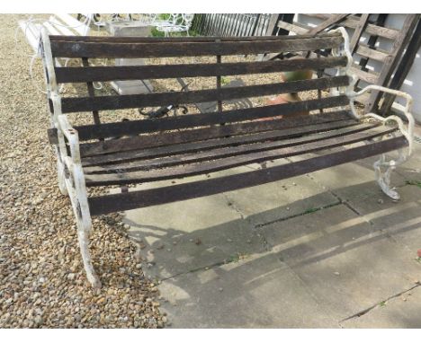 A Park bench with cast iron branch ends - Length 1.85 m