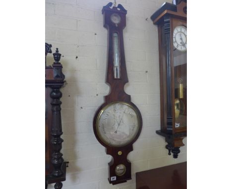 A 19th century wheel barometer by Fagionli and Son, Baldwin's Gate, Leather Lane