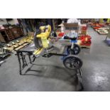 MITER SAW, DEWALT MDL. DWS780, 13-3/4: max cut, w/ Delta collapsible miter saw stand