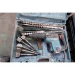 HAMMER DRILL, MAKITA MDL. HR4000C, 110 v., w/ drill bits & case