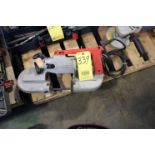 BAND SAW, MILWAUKEE MDL. 6223, corded, 2-speed, 4-1/2" width cut