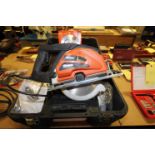 H.D. METAL CUTTING SAW, FEIN SLUGGER MDL. 69908120001, 9", w/ case & extra saw blade