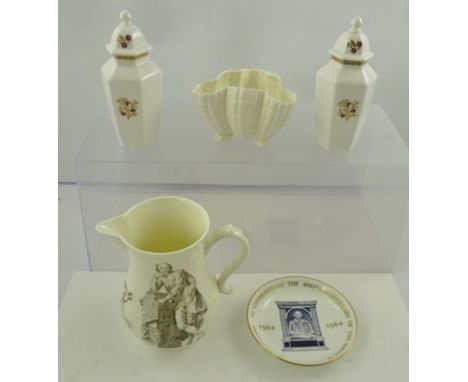 A ROYAL WORCESTER JUG, the "Commemorative Collector's Society - Dyson Perrins Museum 1972" illustrated with an engraved "illu