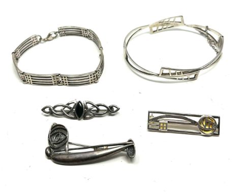 5 X .925 Celtic/Scottish Design Jewellery (48g)