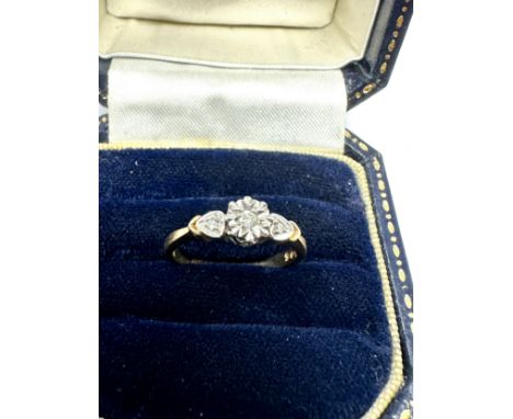 9ct gold diamond ring 1.8g