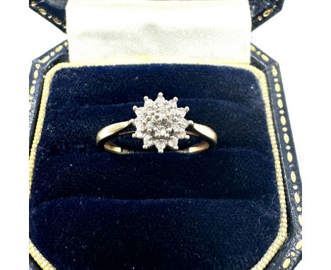 9ct gold diamond ring 1.6g