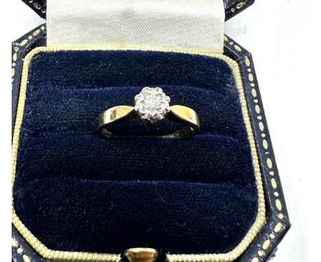 9ct gold diamond ring 1.8g