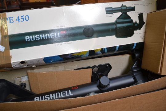 A Telescope Bushnell 450 One Piece Body 750mm Focal Length Boxed