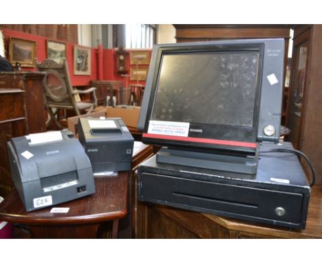 A Casio QT61OD EPOS (Till) system with two printers