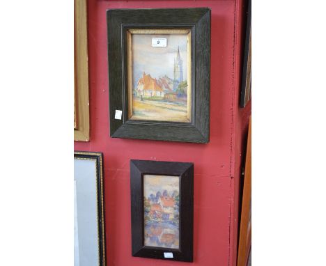 R Robertson
A pair, Stowe, near Berkley
signed, watercolour, labels to verso