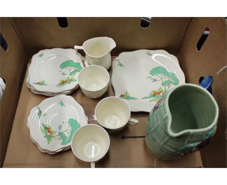 Part tea service, together with a Royal Staffordshire Pottery Jug