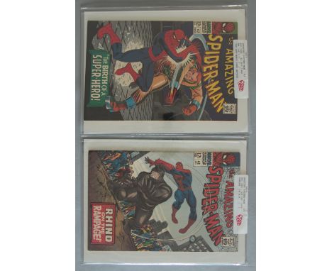 The Amazing Spider-man Nos 42 & 43 (Marvel, 1966) including Mary Jane Watson face shown for the first time in No 42 CGSA grad