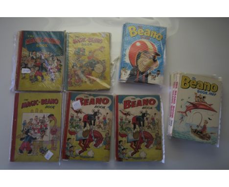 Vintage Beano annuals including Magic Beano book 1948, Magic Beano book 1949, Magic Beano book 1950, Magic Beano book 1951 x2