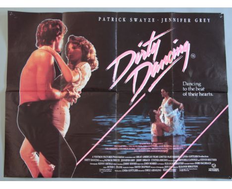 Collection of 35 vintage British Quad film posters including Messenger of Death, Night of the Creeps, Dirty Dancing, Night Br