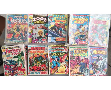 Collection of vintage Marvel comics including The Fantastic Four 163 - 175, 177, 178, 181 - 183, 189, King size special 5, Da