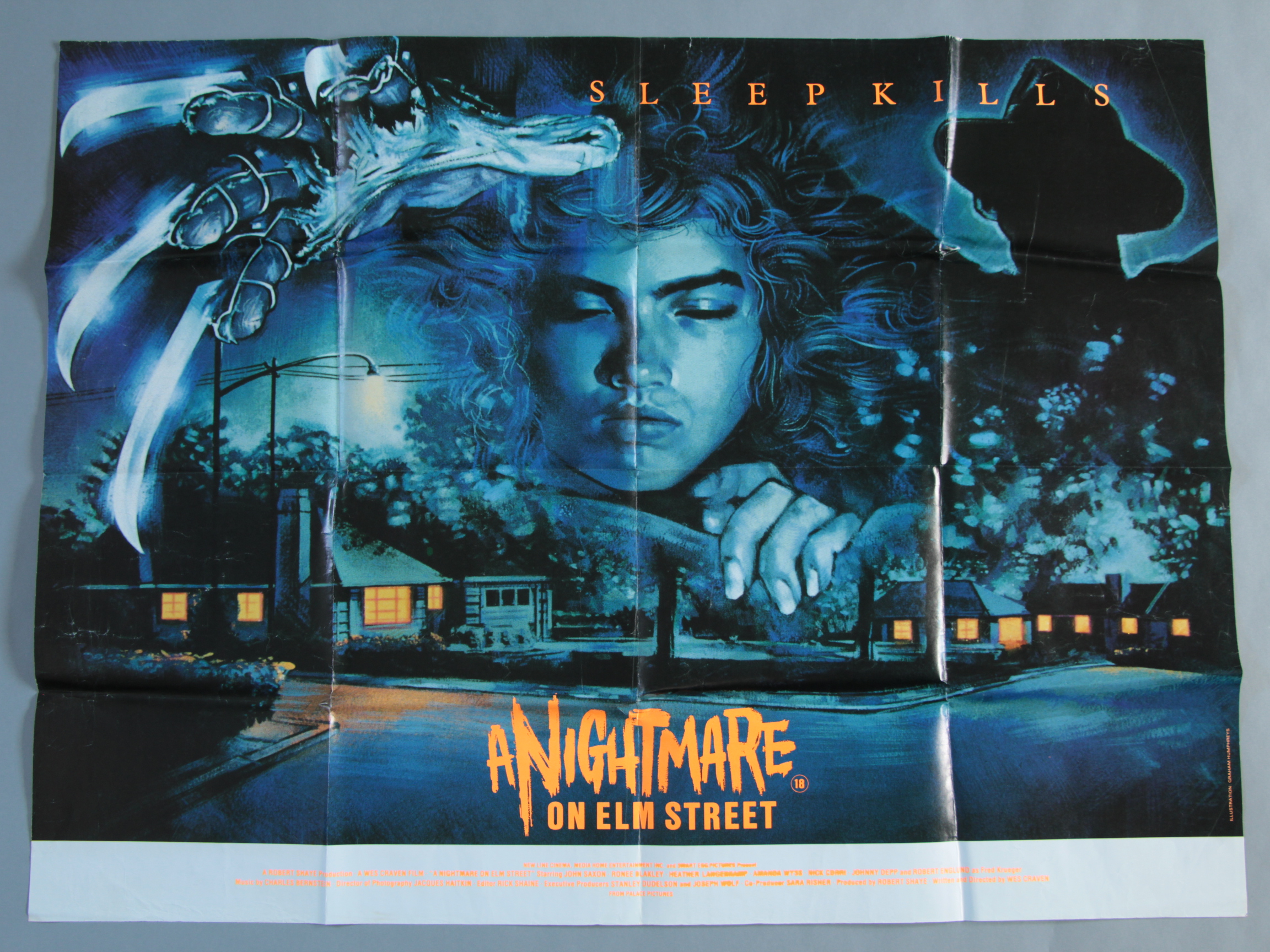 A Nightmare on Elm Street UK Quad film poster measuring 30 x 40 inch ...