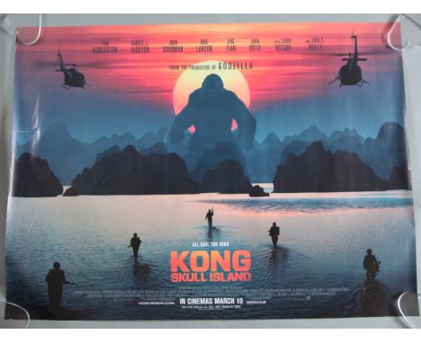 Collection of rolled UK Quad cinema posters from a local cinema 30 x 40 inch including Alien Covenant, Kong Skull Island, Fin