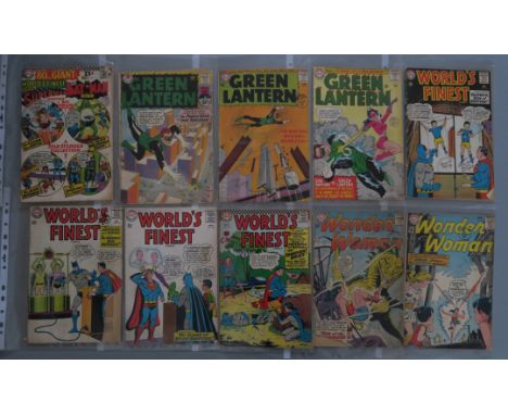 Vintage DC comics including Green Lantern No 5 (1st app Hector Hammond), no 21 (1st app Dr Polaris), & no 41 plus Wonder Woma