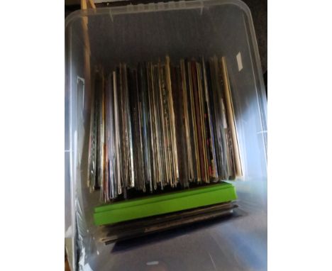 50 vinyl LP records including 180 gram re-issues including Jethro Tull - Broadsword, Black Sabbath, ELO, Manfred Mann, Meatlo