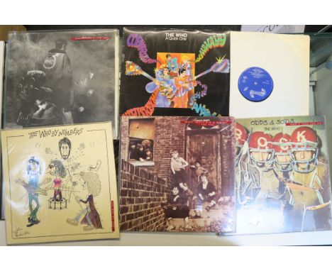 The Who x5 LPs including "A Quick One" 593002 on Reaction, "Quadrophenia" on Track 2406-111A, "Odds and Sods" 2406 1106 on Tr