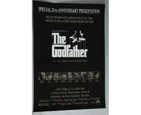 Rolled film posters including The Godfather (25th Anniversary) silver print 27 x 40 inch plus US 30 x 40 inch rolled film pos
