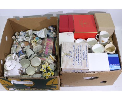 Royal Sutherland, Coalport, Spode, The Leonardo Collection, Other - 15 x mostly unmarked ceramic/resin figures, 5 x royal com