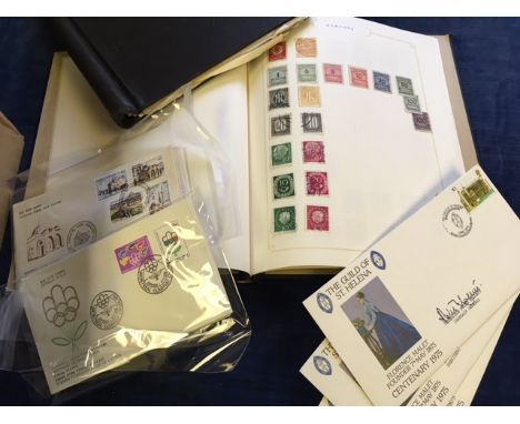 A collection of British and World stamps, including a GB album, two further albums, along with a box of Turkish / Cyprus Firs