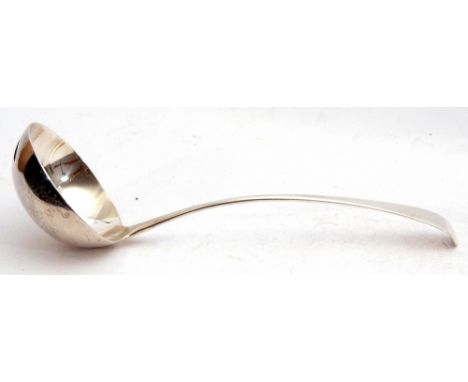 George III silver soup ladle, Old English pattern, London, 1798, maker's mark Soloman Houghman, 28cm long, 172gms