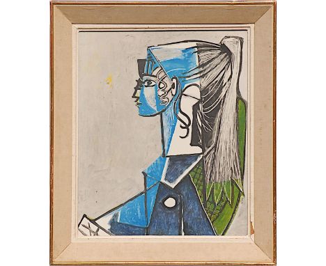 PABLO PICASSO 'Sylvette', off set lithograph, 55cm x 45cm, in a French frame. 