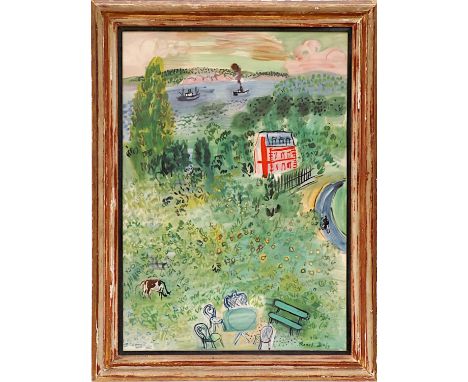 RAOUL DUFY 'Normandy', lithograph, 80cm x 60cm, framed and glazed. 
