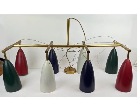 CEILING LIGHT, 93cm x 35cm x 52cm H, mid 20th century Italian. 